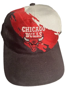 Vintage Chicago Bulls NBA Logo Athletic Splash 90's Wool Snapback Rare Cap Mütze - Bild 1 von 15