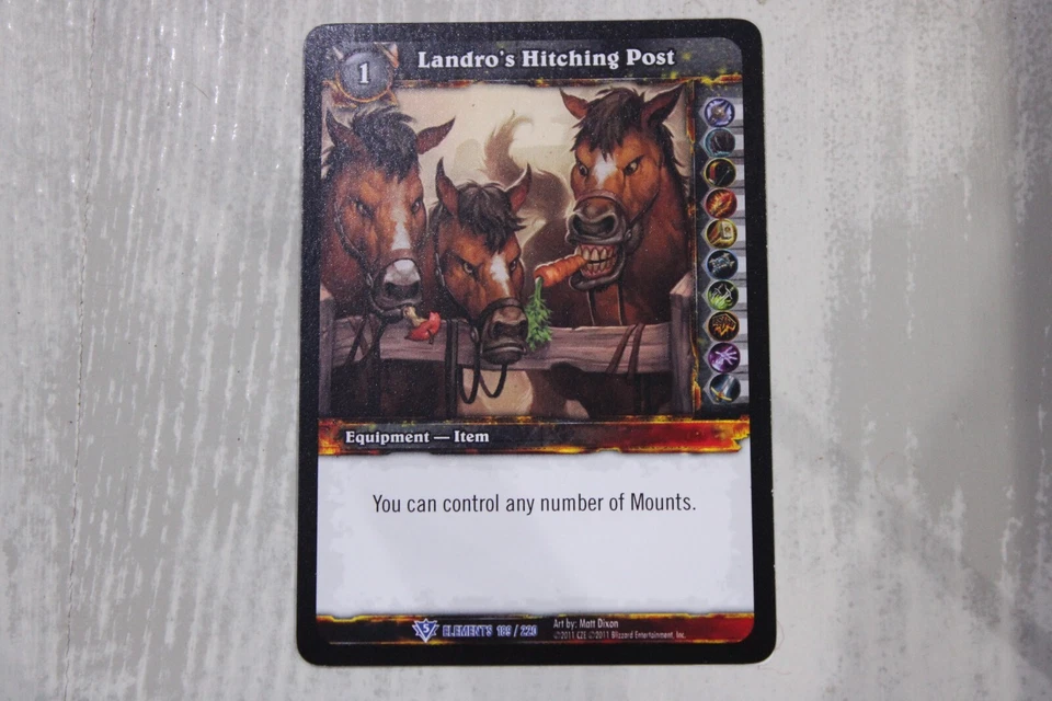 WoW TCG War Party Hitching Post War of the Elements MINT RARE 189/220 - Image 1 of 1