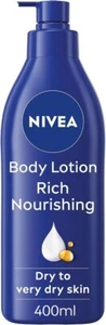 NIVEA Rich Nourishing Body Lotion 400ml Rich 72H Hydration for Dry Skin Made - Picture 1 of 5