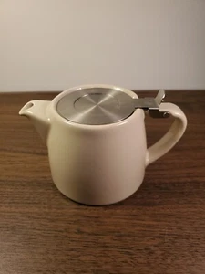 FORLIFE Stump Teapot with SLS Lid and Infuser, 16-Ounce, White Single Serving - Picture 1 of 12