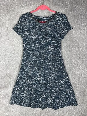 Vestido patinador Talbots tweed manga corta calce y acampanado para mujer talla 8 verde azulado Spacedye Foto 1 de 4