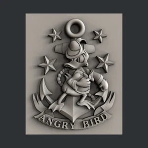 3d STL models for CNC, Artcam, Aspire, Angry Bird - Picture 1 of 3
