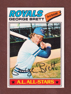 1977 Topps #580 George Brett - HOFer - Kansas City Royals - ExMT - 743 - 🔥⚾🔥