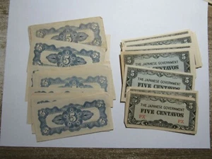 Lote de 25 monedas de Filipinas - #103a ND (1942) 5 centavos letras en bloque - circo - Imagen 1 de 1