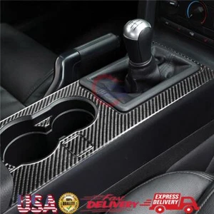 Cubierta de cambio de marchas interior de fibra de carbono para Ford Mustang 2005 2006 2007-2009 - Imagen 1 de 8