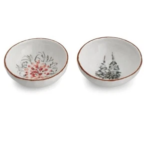 Small Dipping Bowl Set - “Natale” By Arte Italica - Picture 1 of 3