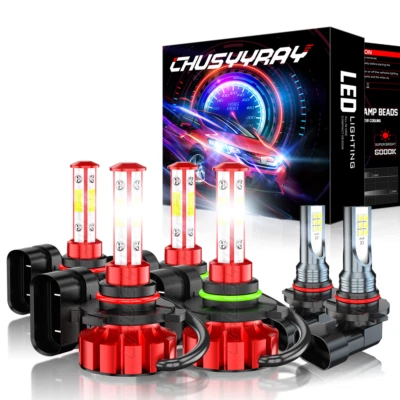 Para Toyota Corolla 2005 2006 2007 2008 LED Faro Alto/Bajo+Luces Antiniebla Foto 1 de 4