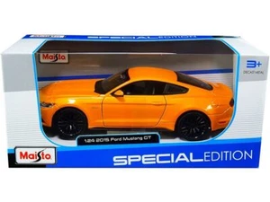 2015 Ford Mustang GT 5.0 Orange Metallic 1/24 Diecast Model Car by Maisto - Picture 1 of 1