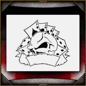 Plantilla de plantilla de aerógrafo Skull 31 Airsick - Imagen 1 de 1