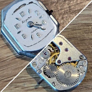 Vintage KINGSTON 1600 B-1000 17 Jewel Mechanical Watch Movement WP2 - Picture 1 of 14