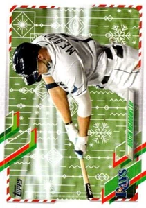 2021 Topps Holiday Austin Meadows Tampa Bay Rays #HW43 - Picture 1 of 2