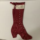 Christmas Stocking Hanging Victorian Boot .