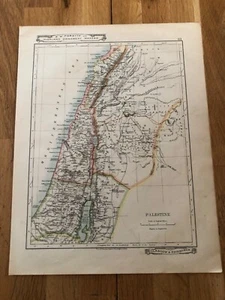 1907 r.w. forsyth map - palestine & red sea - Picture 1 of 2