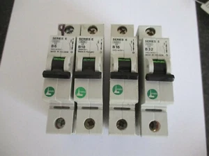 STEEPLE SERIES E B6 B16 B32 B40 6KA SINGLE POLE MCB CIRCUIT BREAKERS - Picture 1 of 1