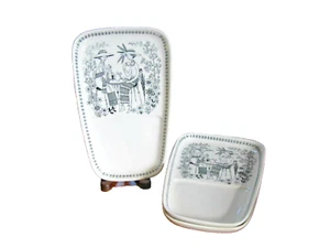 Set of 3 Arabia Finland EMILIA Snack Tray or Plate ONLY - Picture 1 of 5