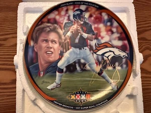 John Elway King Of The Mountain Super Bowl Champion Bradford Exchange Plate - Picture 1 of 2