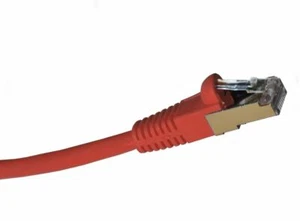 CAT 6 Shielded Cable - 1 Foot Red STP - Picture 1 of 6