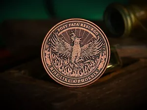 Phoenix Coin | Phoenix Bird Fire Rising Ashes | EDC Reminder Coins - Picture 1 of 5