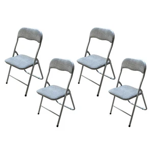 Klappstuhl 4er Set Dima Fabric Grau Küchenstuhl Eventbestuhlung HTI-Living - Bild 1 von 4