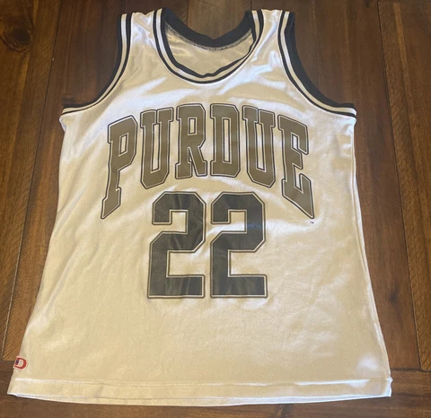 Purdue Boilermakers Vintage basketball  #22 JERSEY Rare Womans Sz Medium White Cover