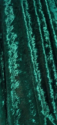 Tejido de terciopelo elástico aplastado de polietileno/lycra Evergreen Foto 1 de 4