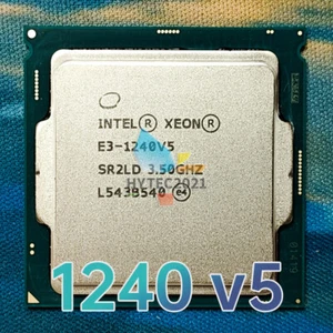 Intel Xeon E3-1240 V5 SR2LD 3.5GHz 4Cores 80W 8MB 8 GT/s LGA-1151 CPU Processor - Picture 1 of 3