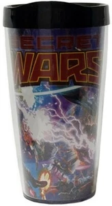 SILVER BUFFALO Marvel SECRET WARS BPA Free 16oz TRAVEL TUMBLER (14+) NEW - Picture 1 of 9