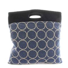 Mina Perhonen Flag Bag Tambourine Handbag Embroidery Polka Dot Cotton