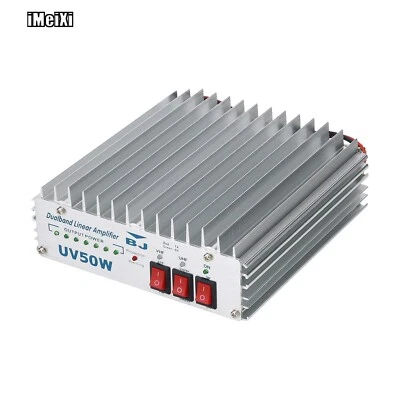 Amplificador lineal dúplex walkie talkie bj-uv50w 136-174/400-470 mhz UV doble banda Foto 1 de 4