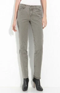OLIVER THEYSKENS THEORY LUXURY DESIGNER GREY STRAIGHT SLIM JEANS 24W 36 XS NWT - Picture 1 of 8