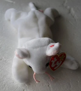 Ty Beanie Baby - FLIP the White Cat 7.5"  Plush Stuffed Animal Toy New w tags - Bild 1 von 4