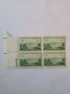 1950 Scott#990 US 3Cent National Capital Sesquicentennial Stamp Plate Block of 4 - Picture 1 of 2
