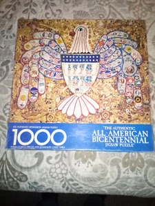 springbok -all american bicentennial 1000 pc puzzle/1976 ex complete - Picture 1 of 3