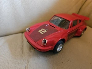 SCALEXTRIC PORSCHE 911 TURBO C125 VINTAGE SLOT CAR RED - Picture 1 of 3