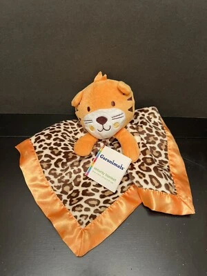 MANTA DE SEGURIDAD PARA BEBÉ GARANIMALS Naranja LEOPARDO Guepardo Tigre Gato Peluche AMANTE Foto 1 de 4