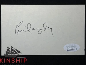 Bill Campbell signed 3x5 Index Card JSA COA PGA Golf Auto I83 - Picture 1 of 1