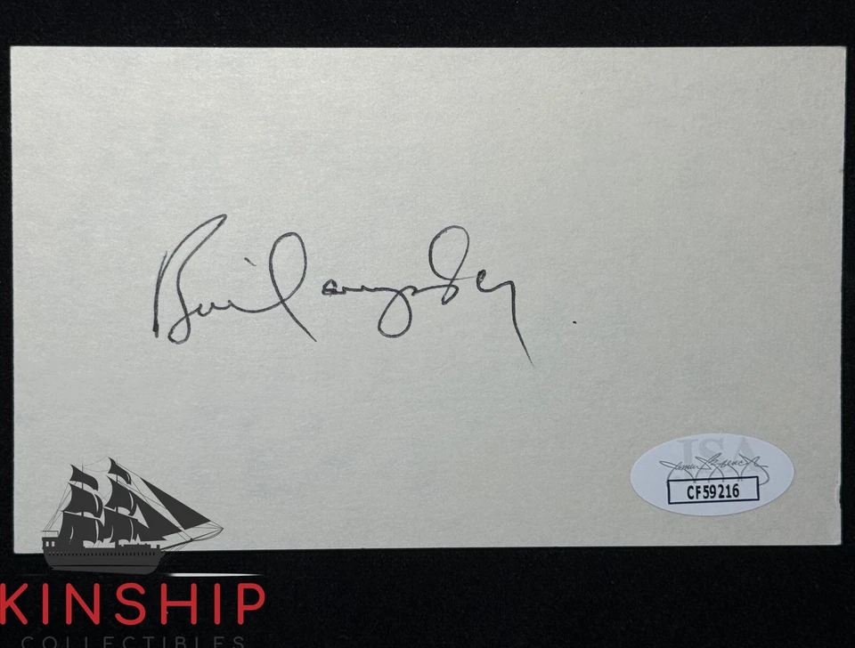 Bill Campbell signed 3x5 Index Card JSA COA PGA Golf Auto I83 - Image 1 of 1