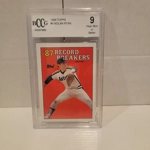 1988 Topps Record Breakers Nolan Ryan Houston Astros No. 6 BCCG 9 - Picture 1 of 2
