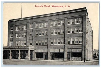 c1910 Lincoln Hotel Watertown South Dakota SD Unposted Antique Postcard - Image 1 of 2