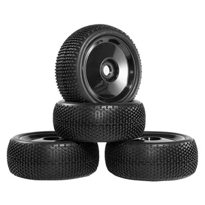 4PCS Preglued 17mm hex Wheels and Tires 1/8 Scale RC Buggy RC Tires and Wheel... - Picture 1 of 5