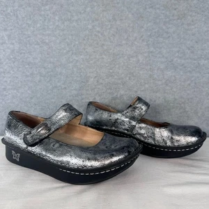 Alegria Damen Gr. 39 Paloma Mary Jane Pewter Heart Stillschuh Clog Slipper - Bild 1 von 13