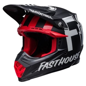 Bell Moto-9S Flex Fasthouse Tribe Helmet (Matte/Gloss Black/White) - Picture 1 of 11
