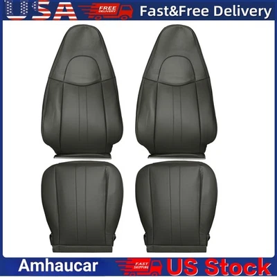 4 fundas de asiento de vinilo izquierda derecha gris oscuro para Chevy Express 1500 2500 2003-2014 Foto 1 de 4