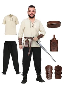 Wikinger Renaissance Mittelalter Cosplay Steampunk Unisex XL - Bild 1 von 7