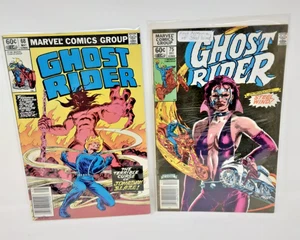 Ghost Rider #68, #75 (1st app steel wind) Lot Of 2 MARVEL COMICS 1982 Bronze Age - Picture 1 of 12