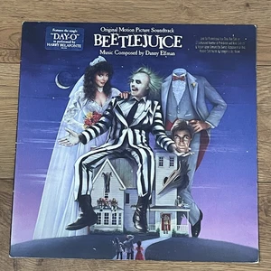 Soundtrack LP: "Beetlejuice", 1988, PROMO, Geffen (GHS 24202), Elfman score, VG+ - Picture 1 of 10