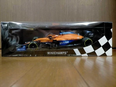 PMA 1/18 McLaren Mercedes F1 MCL35M D. Ricciardo #3 2021 Bahrain GP Nuovo - Immagine 1 di 4