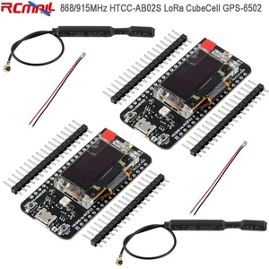 868MHz 915MHz HTCC-AB02S LoRa GPS CubeCell GPS-6502 Board + LoRa Antenna 915 MHz - Picture 1 of 5