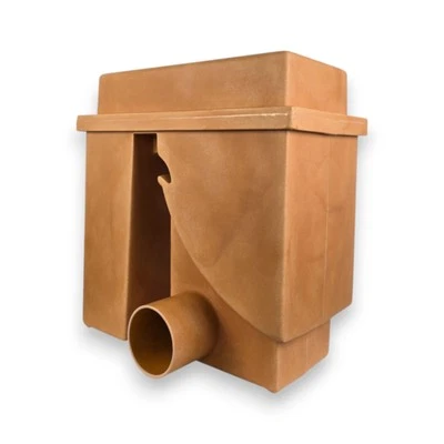 Teichfilter 300µ Edelstahl Spaltsieb/Bogensieb AVorfilter (Vortex) terrakotta - Bild 1 von 4