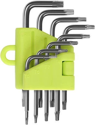 Chiavi a Brugola, 8 Pezzi Chiavi Esagonali, T5 T6 T7 T8 T9 T10 T15 T20 - Immagine 1 di 4